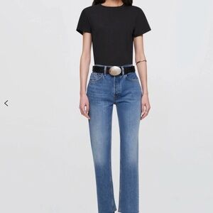 (MSRP: $265) REDONE Jeans 70s Ultra High Rise Stove Pipe Size 28 Blue Wash